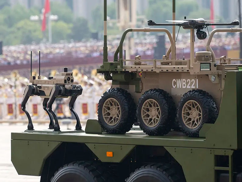 プラネタリー関節モーターを搭載したロボット犬は中国の93rd Victory Dayで優れた性能を発揮しました
