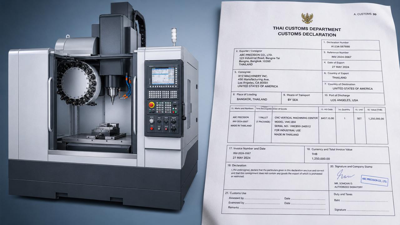 タイBOI承認期間が6か月に延長、旧型工作機械の輸入にはタイ語の通関申告書の提出が必要