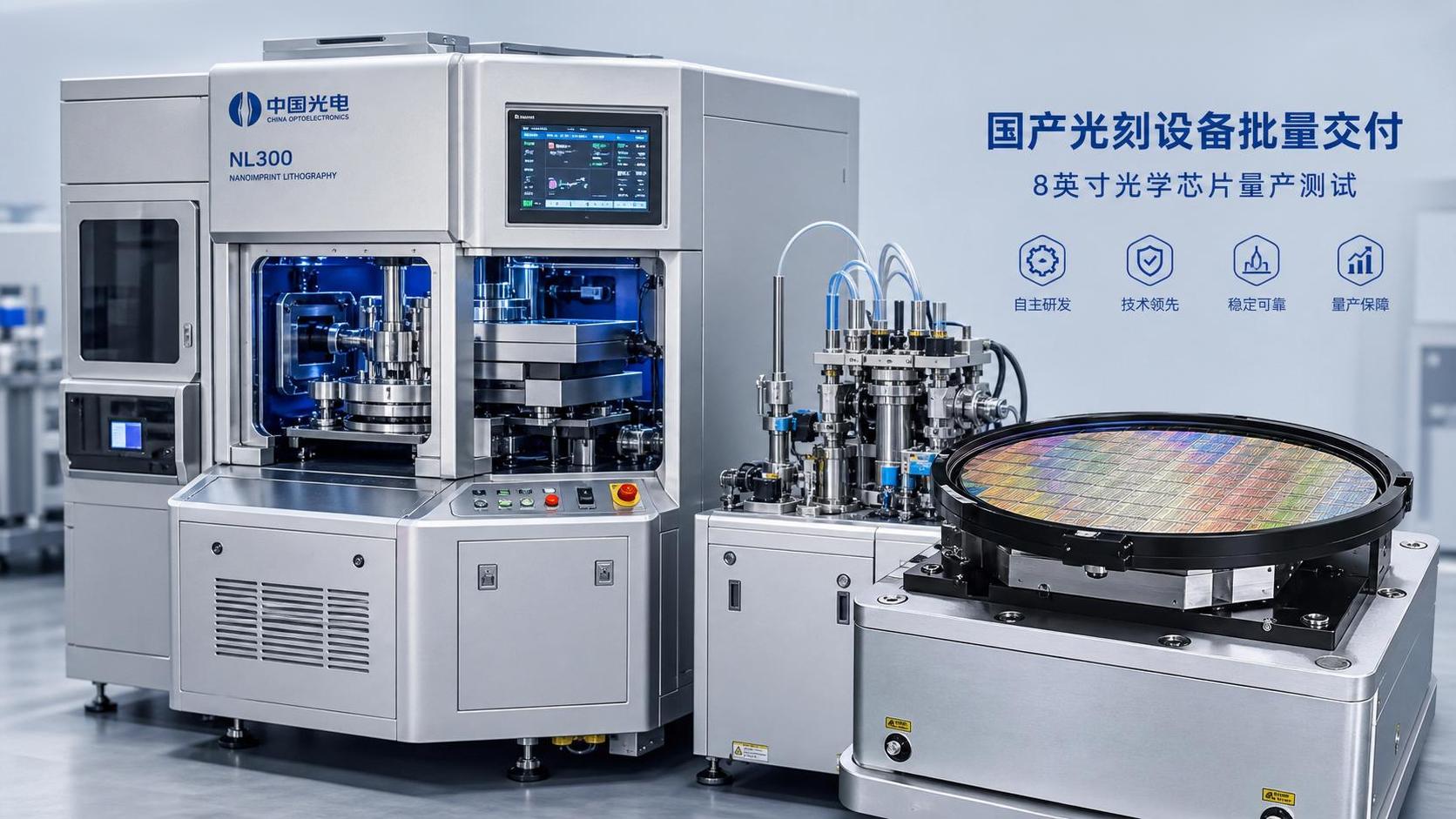 中国製ナノインプリント装置、光チップ向けに納入