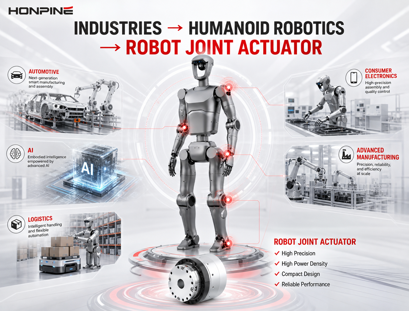 ヒューマノイドロボット分野に参入する業界が増える中、なぜヒューマノイドロボット用関節アクチュエータが重要性を増しているのか？