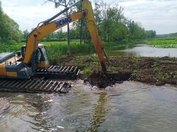 04 Площадка дноуглубительных работ в экологическом очистном пруду
