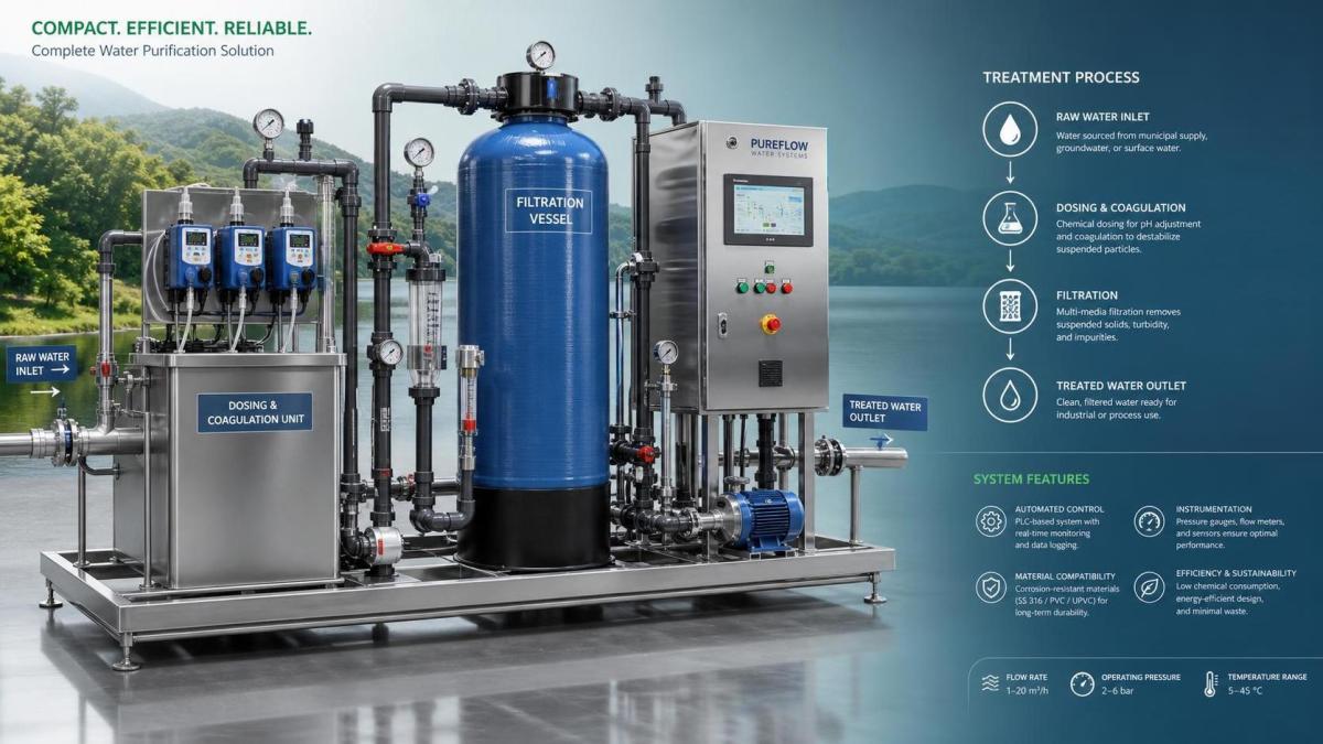 Key Technical Parameters in Small Skid-Mounted Water Purification Equipment
