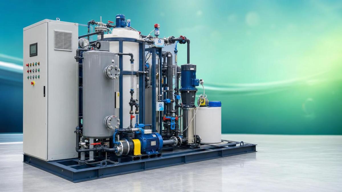 What is a skid in wastewater treatment?
