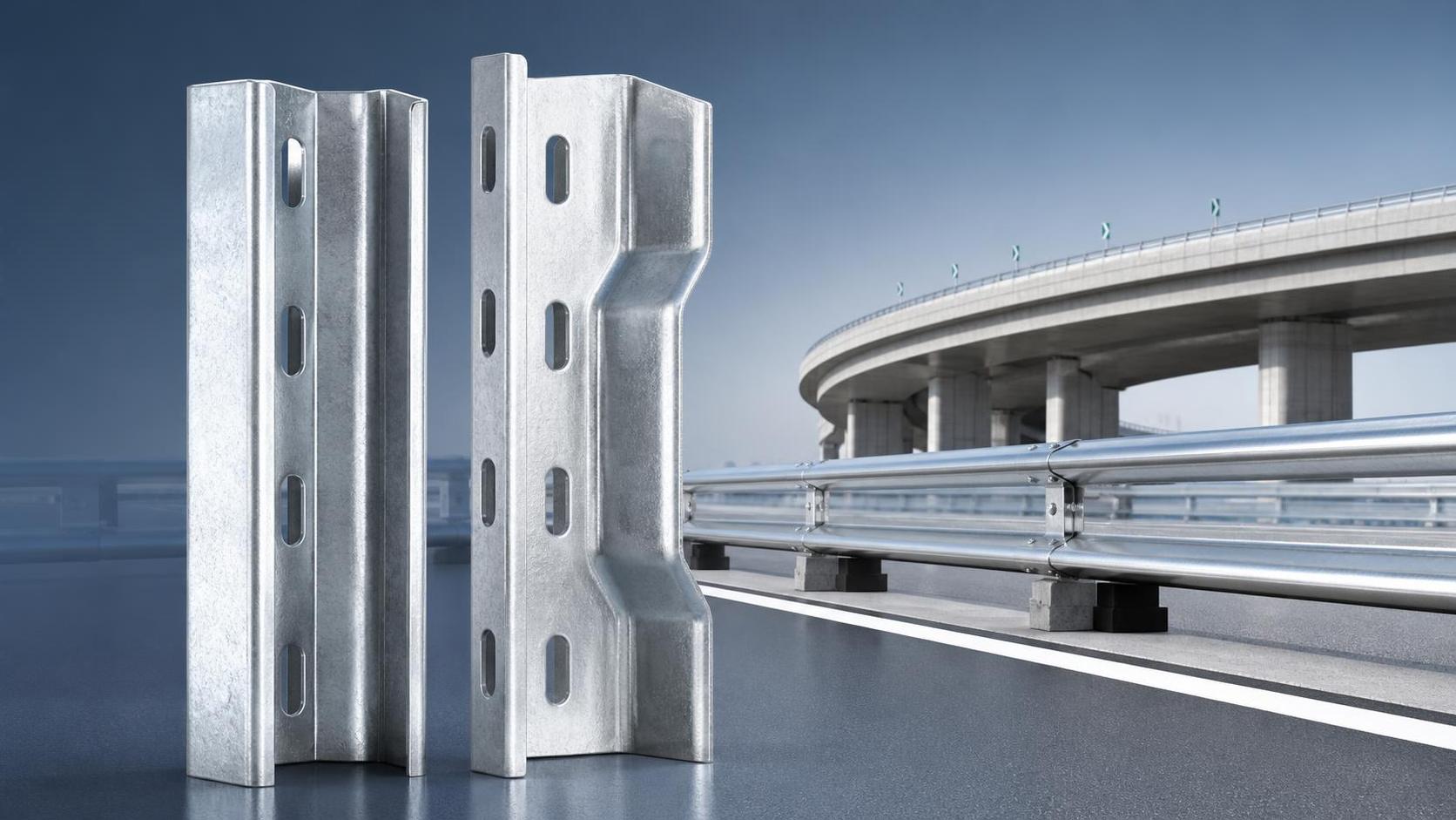 Postes C vs. postes Z: lo que los compradores deben saber antes de pedir soportes para barreras de seguridad