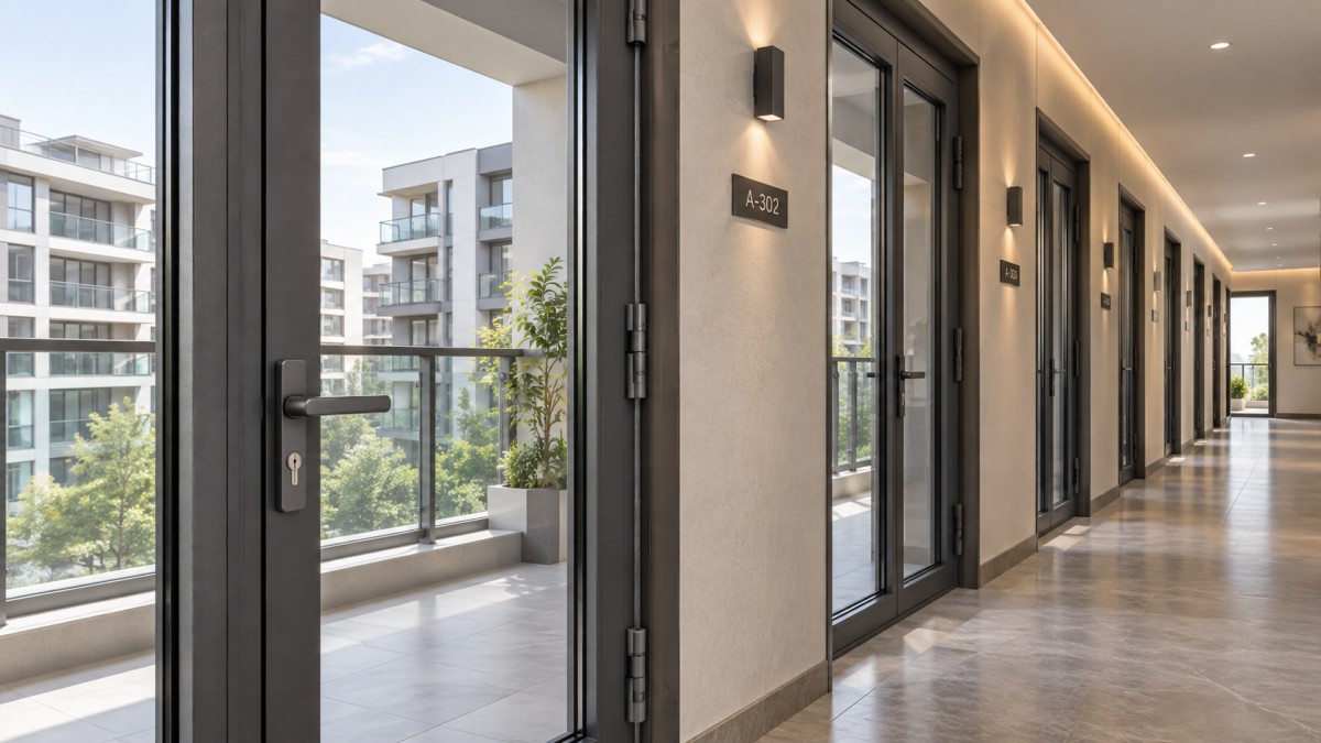 Puertas de aluminio para proyectos multifamiliares: comparación de la durabilidad de los acabados y los plazos de entrega