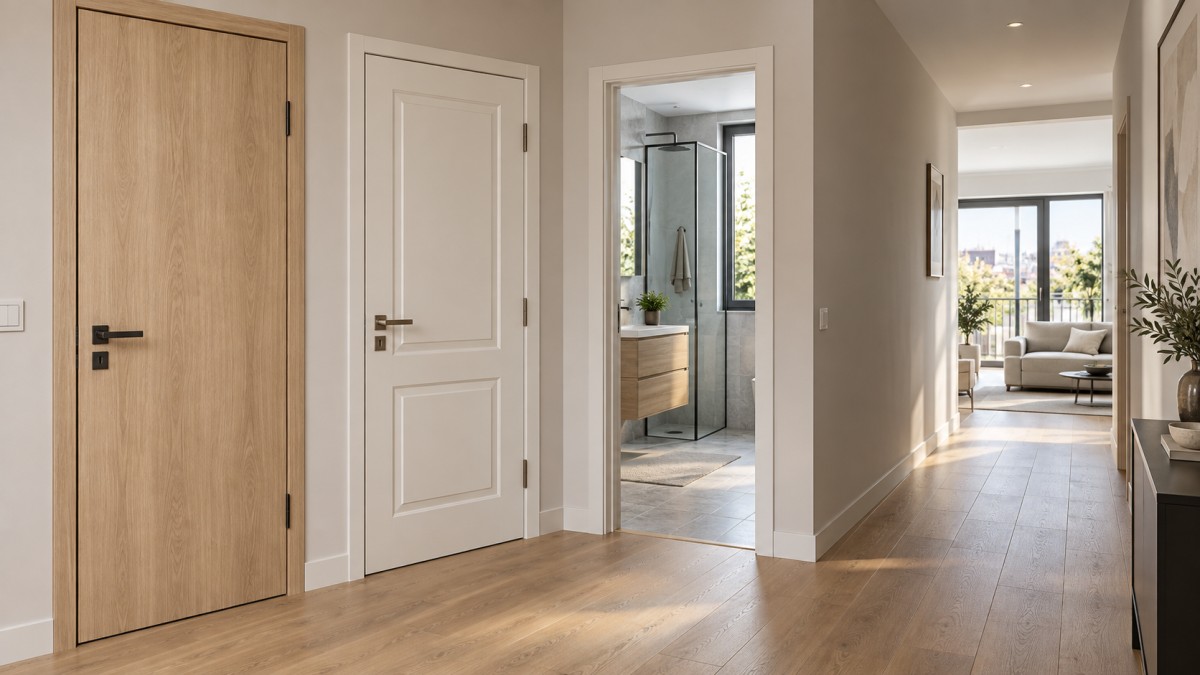 PVC and MDF Wood Doors for Europe: Material Choices for Durable Interior Finishes Puertas de madera de PVC y MDF para Europa: opciones de materiales para acabados interiores duraderos