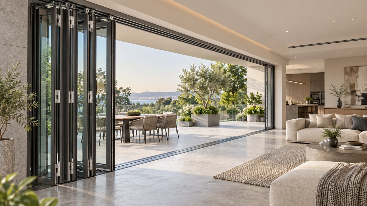 Glass Folding Door Systems: Matching Track Design to Opening Width and Usage Frequency Sistemas de puertas plegables de vidrio: adaptación del diseño del riel al ancho de apertura y la frecuencia de uso