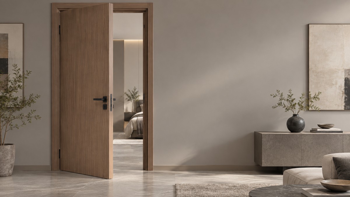 Puertas interiores modernas de madera: ¿qué define una construcción premium duradera?