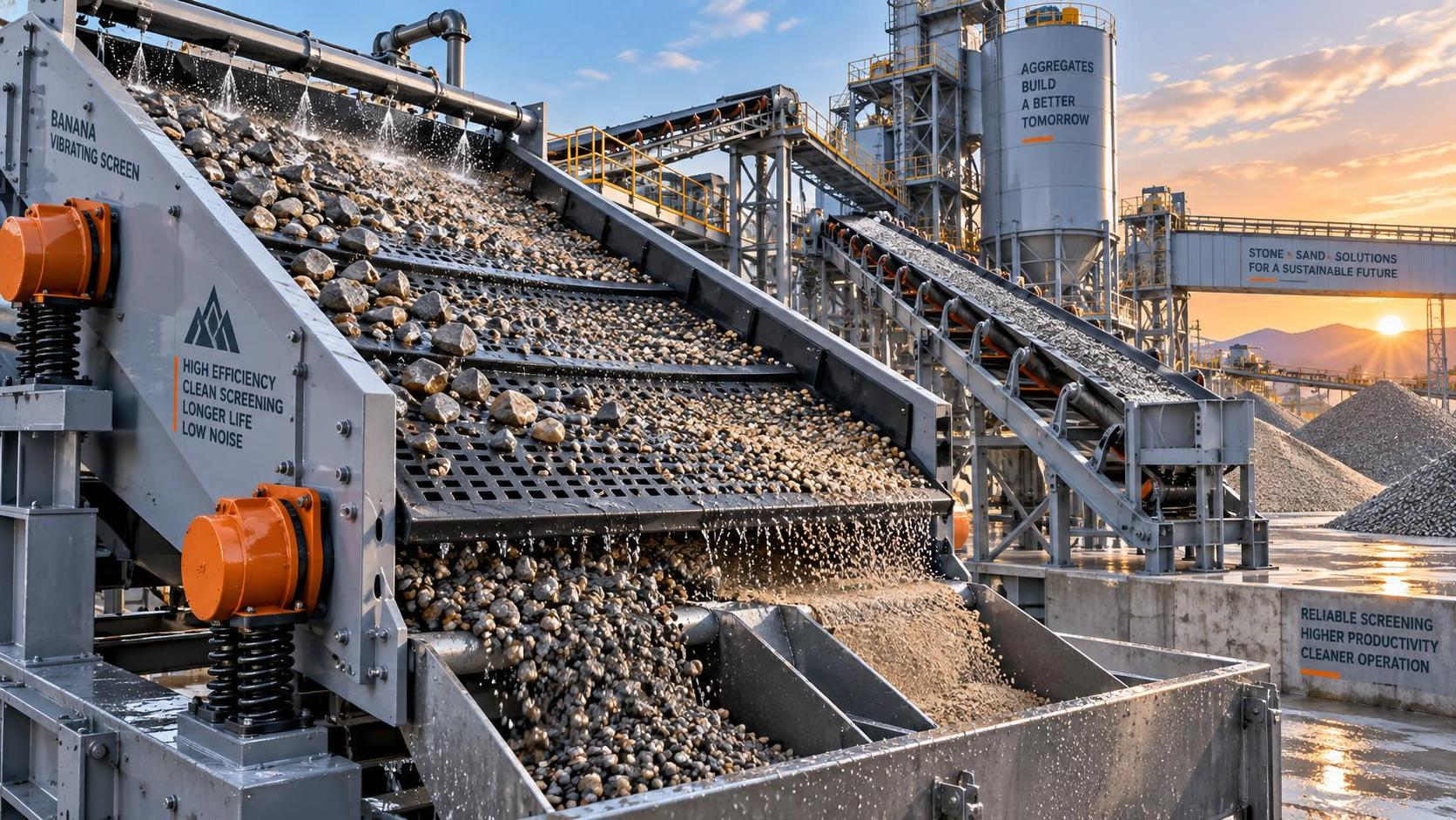 When Should an Aggregate Plant Use Rubber Screen Mesh Instead of Steel?