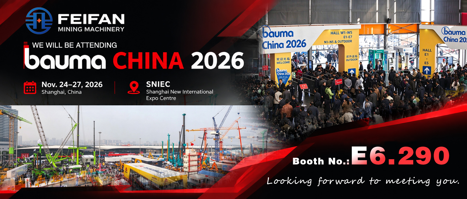 Feifan exibirá na Bauma China 2026 Feifan exibirá na Bauma China 2026