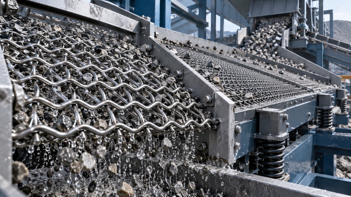 Malla de cribado para minería de alambre tejido o autolimpiante: ¿cuál reduce el cegamiento?