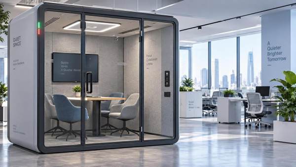 ¿Qué hace que una cabina de oficina plug and play esté lista para su uso inmediato en el lugar de trabajo?