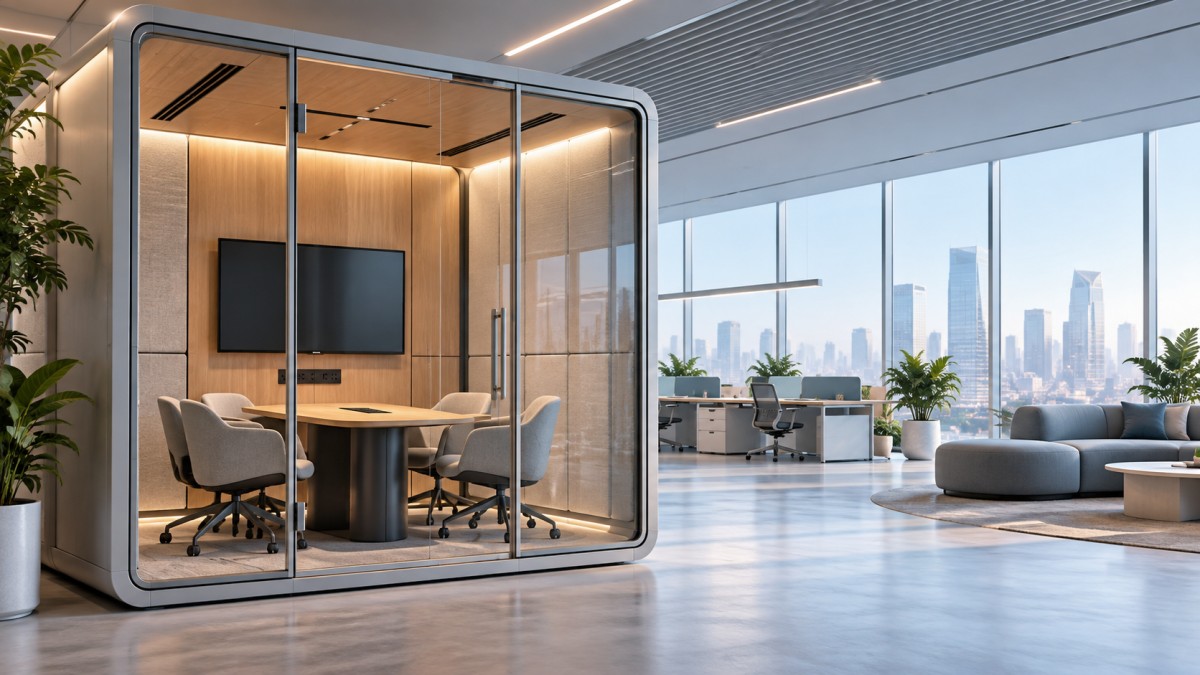 TB-ML 3000 Multiple Person Office Pod Layouts for Focus and Collaboration Планировки многоместной офисной кабины TB-ML 3000 для сосредоточенной работы и совместной работы