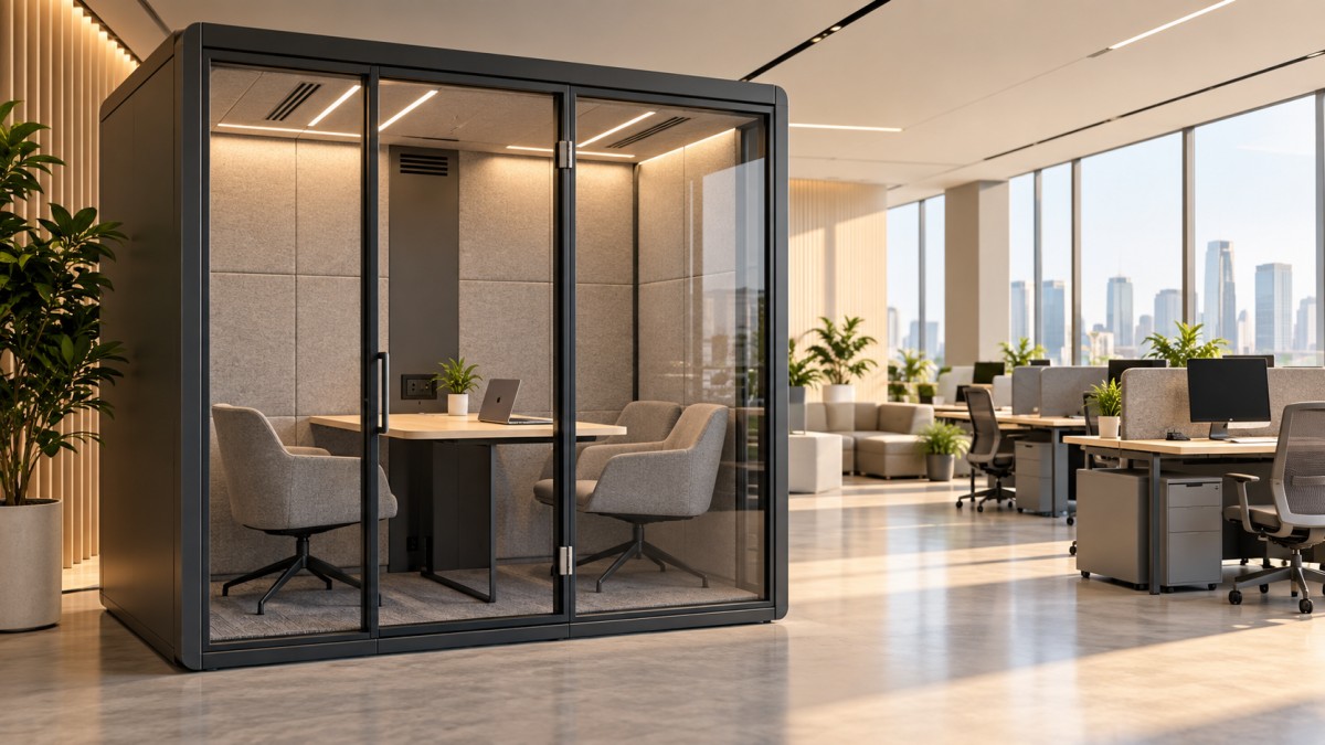 Планирование офисных кабин: как изолированные рабочие пространства поддерживают различные режимы работы