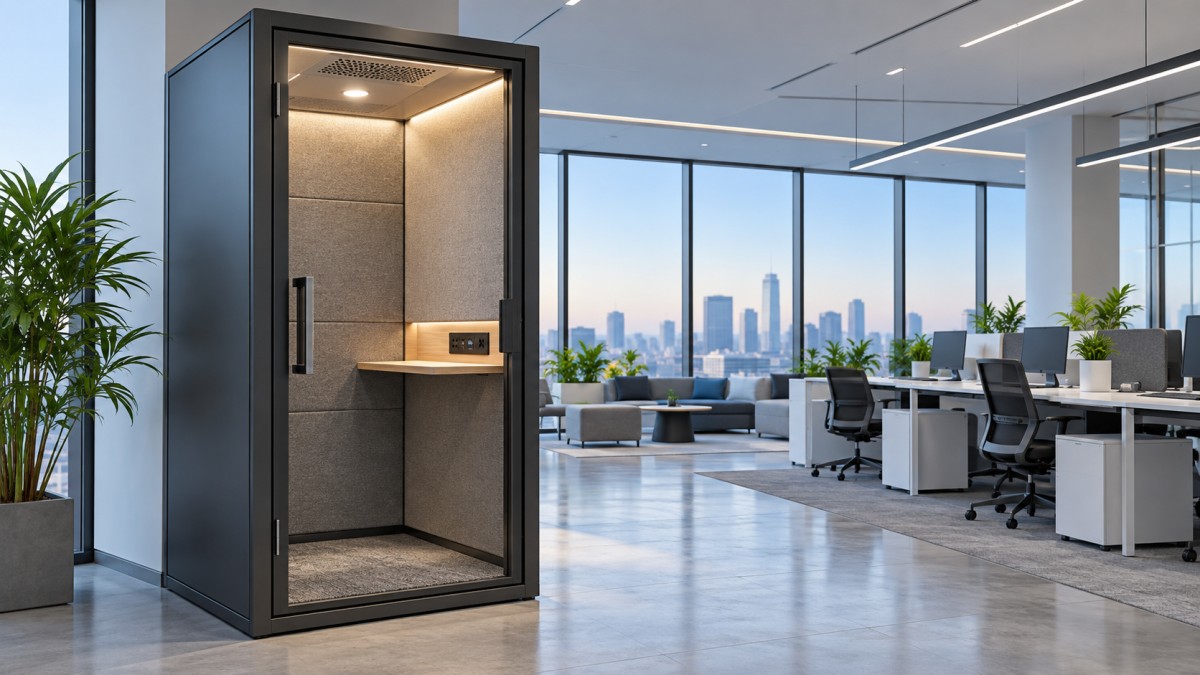 Office Phone Booths Explained: Key Components That Create a Quiet Call Space Cabinas telefónicas de oficina explicadas: componentes clave para crear un espacio tranquilo para llamadas