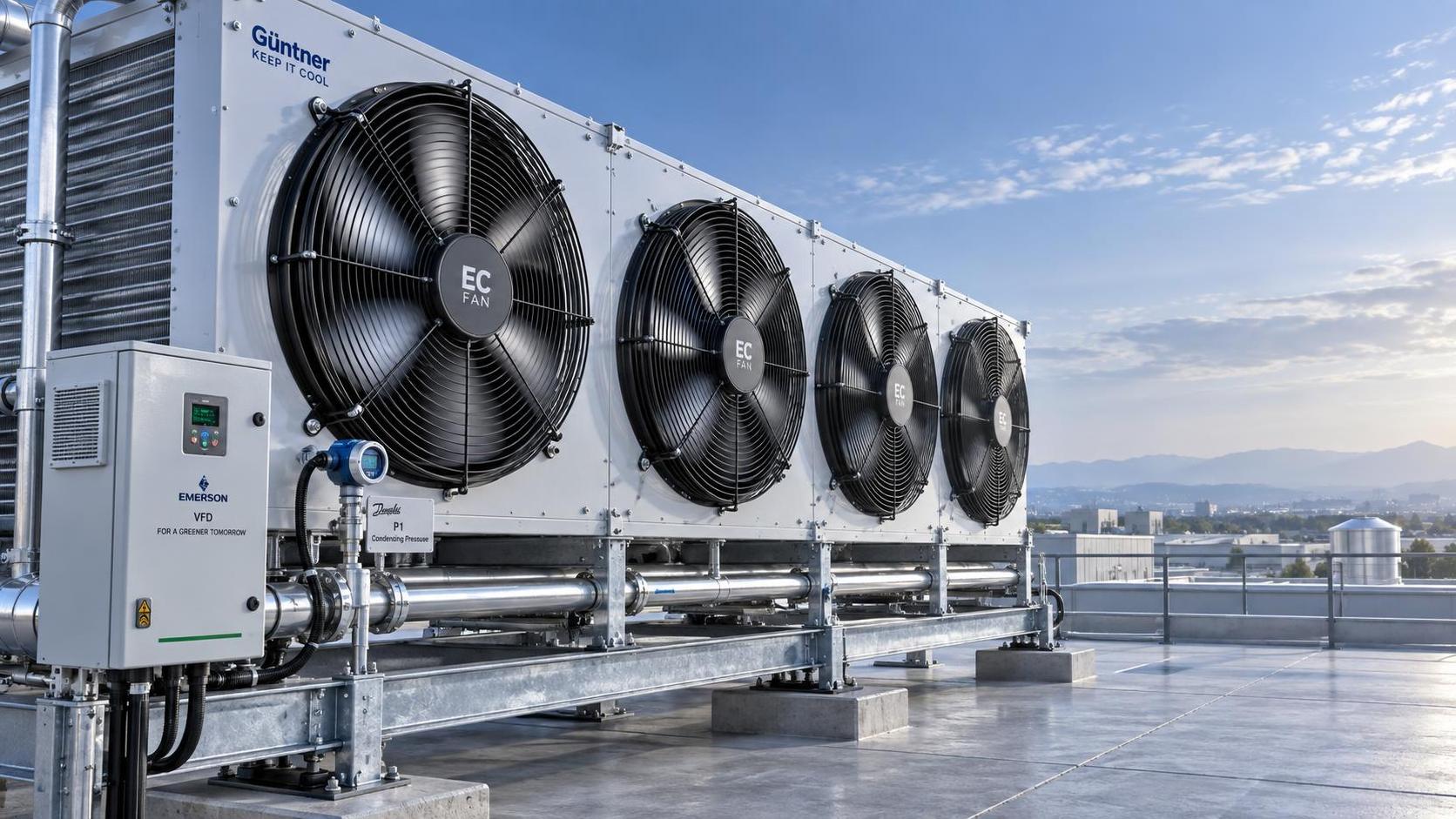 Cómo el control de velocidad del ventilador mejora la eficiencia del condensador enfriado por aire