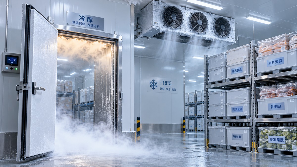 How door openings cause cold room temperature fluctuations Cómo las aperturas de puertas provocan fluctuaciones de temperatura en cámaras frigoríficas
