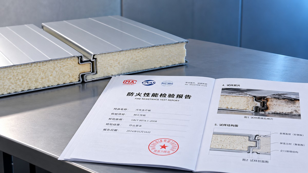 How to verify a cold room manufacturer's panel fire test reports Как проверить протоколы испытаний панелей производителя холодильных камер на огнестойкость