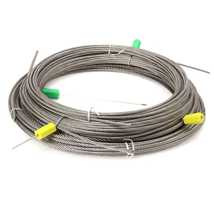 Канат из нержавеющей стали 1x7 0.3-6.0mm используется для подвешивания, тяги и ограждений