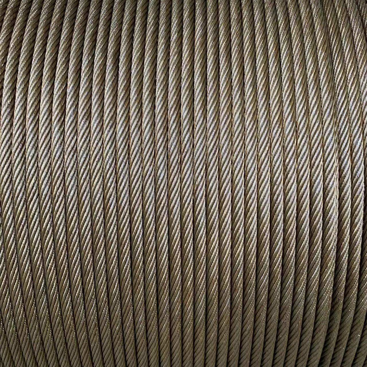 Износостойкий стальной канат для лифтов 8x19S 6-22mm машинный канат 