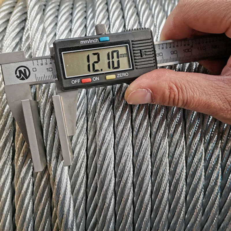 Оцинкованный стальной канат 6x19+FC 3-16mm с волоконным сердечником для подъема