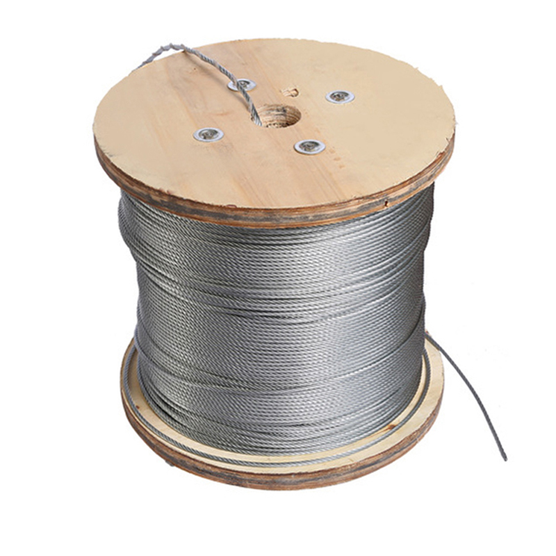 Оцинкованный стальной канат 6x12+7FC 3-12mm для крепления, буксировки, легких нагрузок, сельского хозяйства