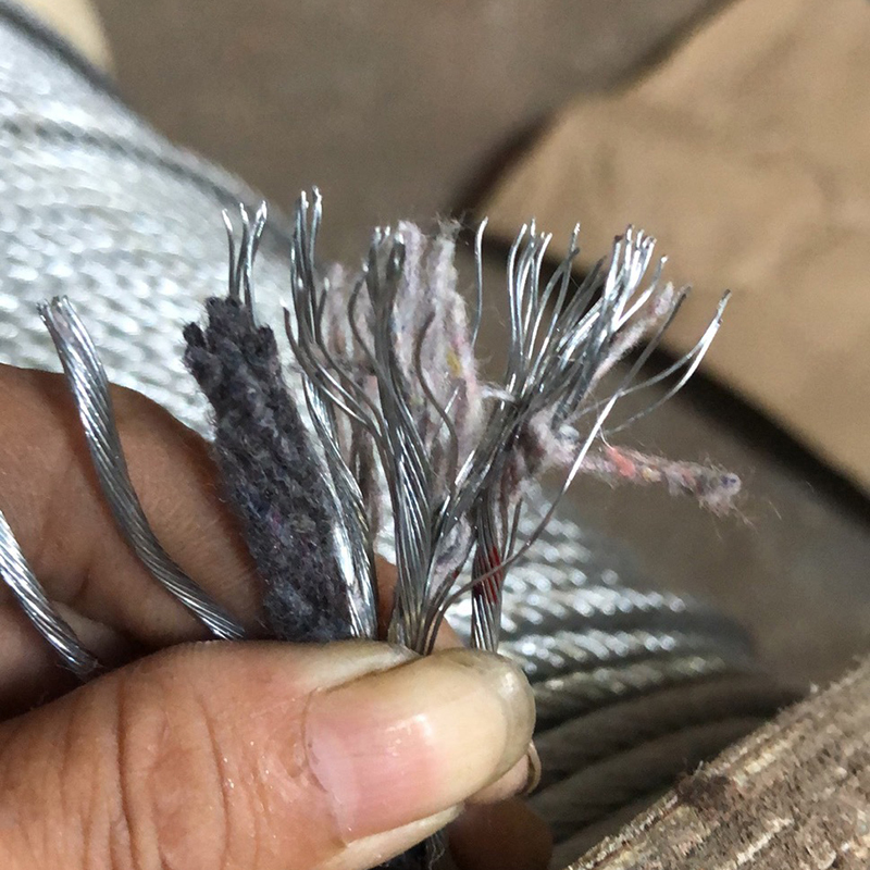 Оцинкованный стальной канат 6x12+7FC 3-12mm для крепления, буксировки, легких нагрузок, сельского хозяйства