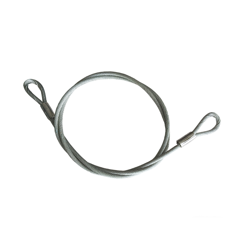 Eslinga de cable de acero galvanizado de 8mm con ojales blandos de 3tons, de ojal a ojal para aparejo y elevación