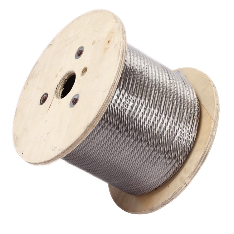 Cable de acero inoxidable 7x19 0.8-14mm para uso en la industria pesquera