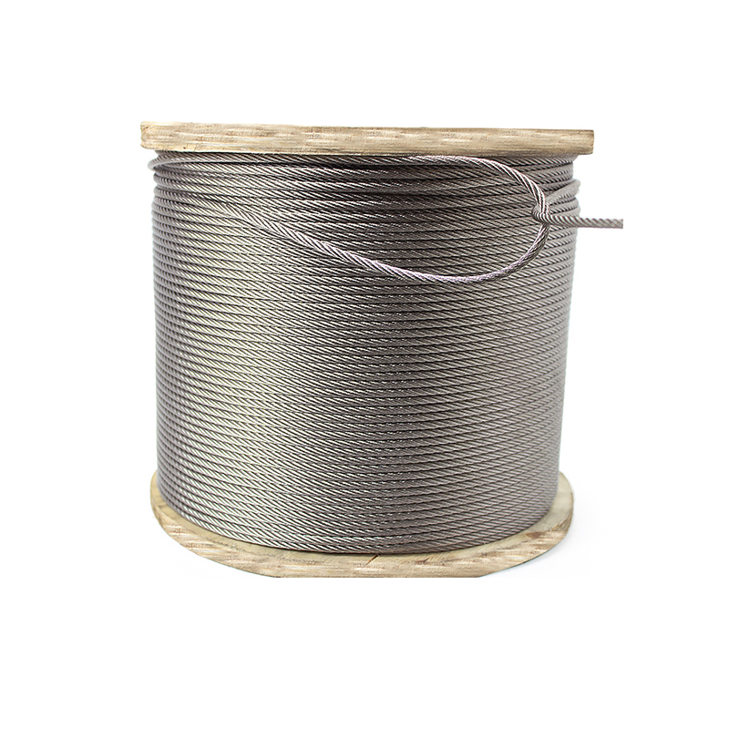 Cable de acero inoxidable 7x19 0.8-14mm para uso en la industria pesquera