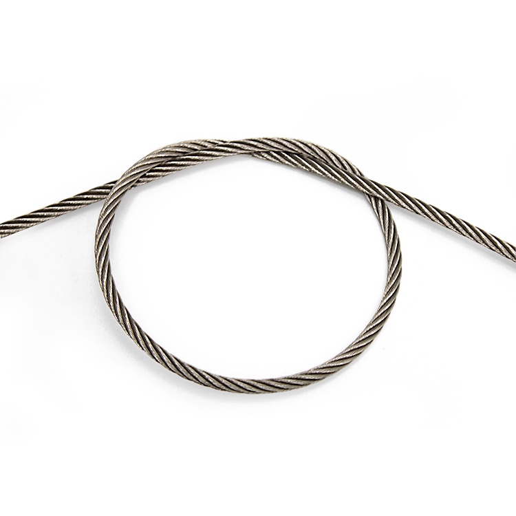 Cable de acero inoxidable 1x19 0.4-5.0mm para uso en accionamiento por tracción