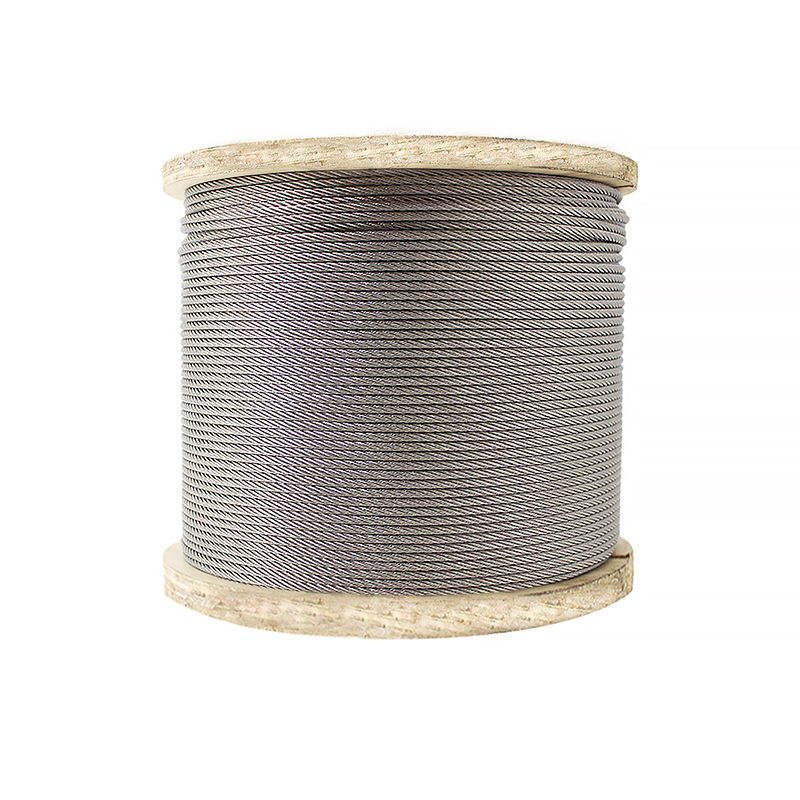 Cable de acero inoxidable 1x19 0.4-5.0mm para uso en accionamiento por tracción