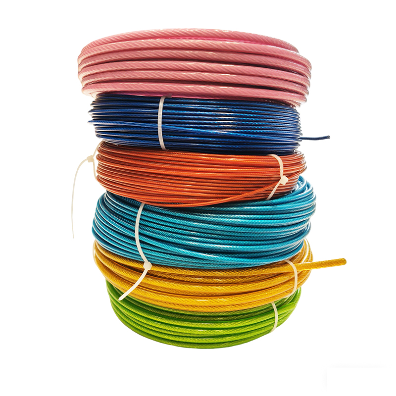 Cable de acero galvanizado recubierto de PVC 1-12mm Colores personalizados