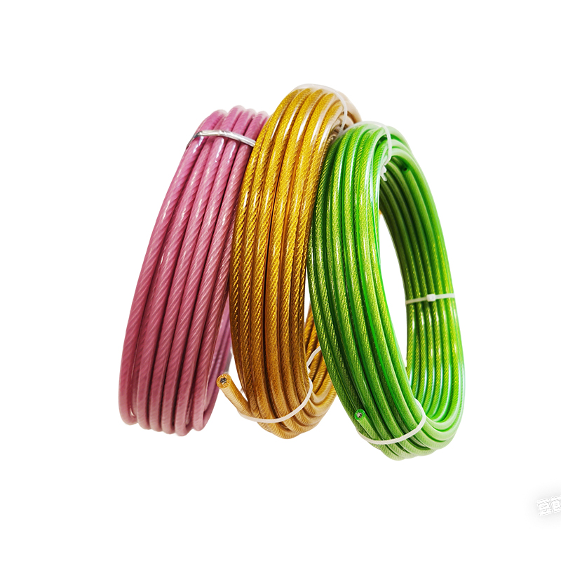 Cable de acero galvanizado recubierto de PVC 1-12mm Colores personalizados