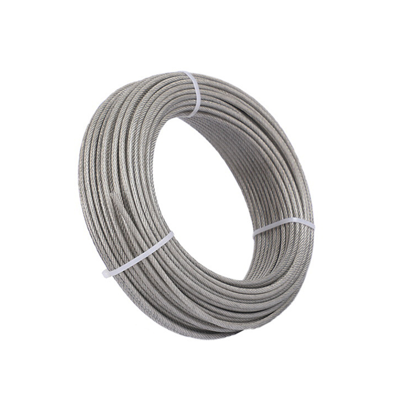 Cable de acero inoxidable 304 316 recubierto de nylon 7x7 para rejilla invisible