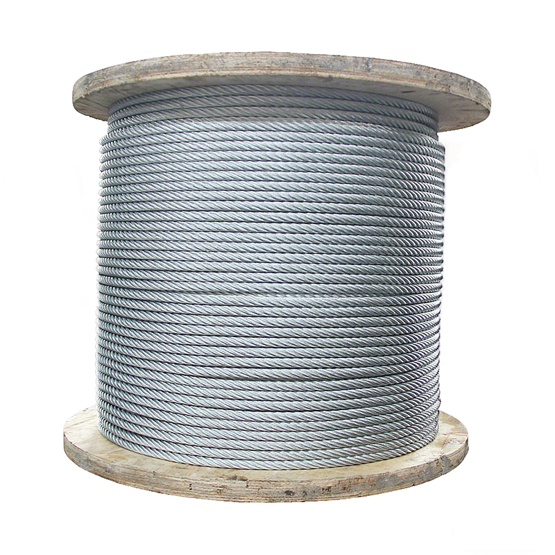 cable de acero galvanizado 7x19 3.0-12.0mm uso para Grúas 