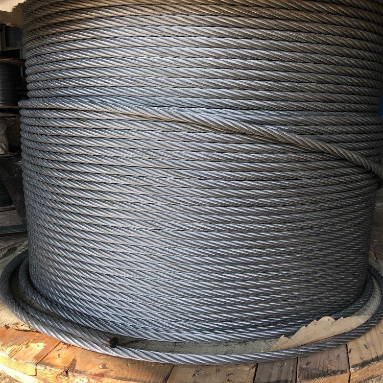 cable de acero galvanizado 7x19 3.0-12.0mm uso para Grúas 