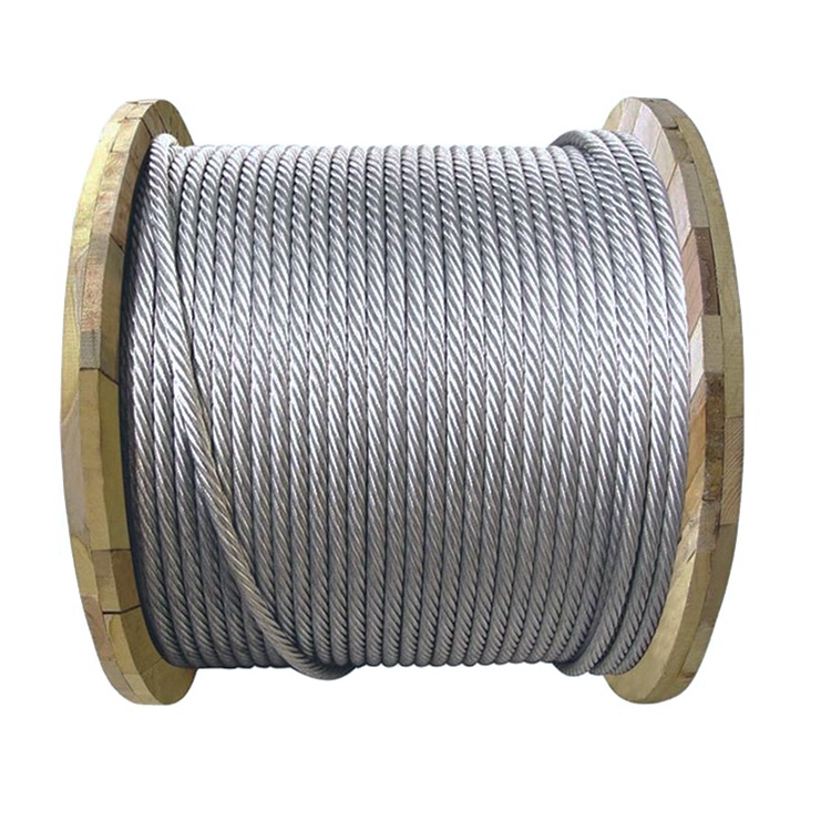 Cable de acero galvanizado 6x36WS 8-20mm utilizado para grúas torre
