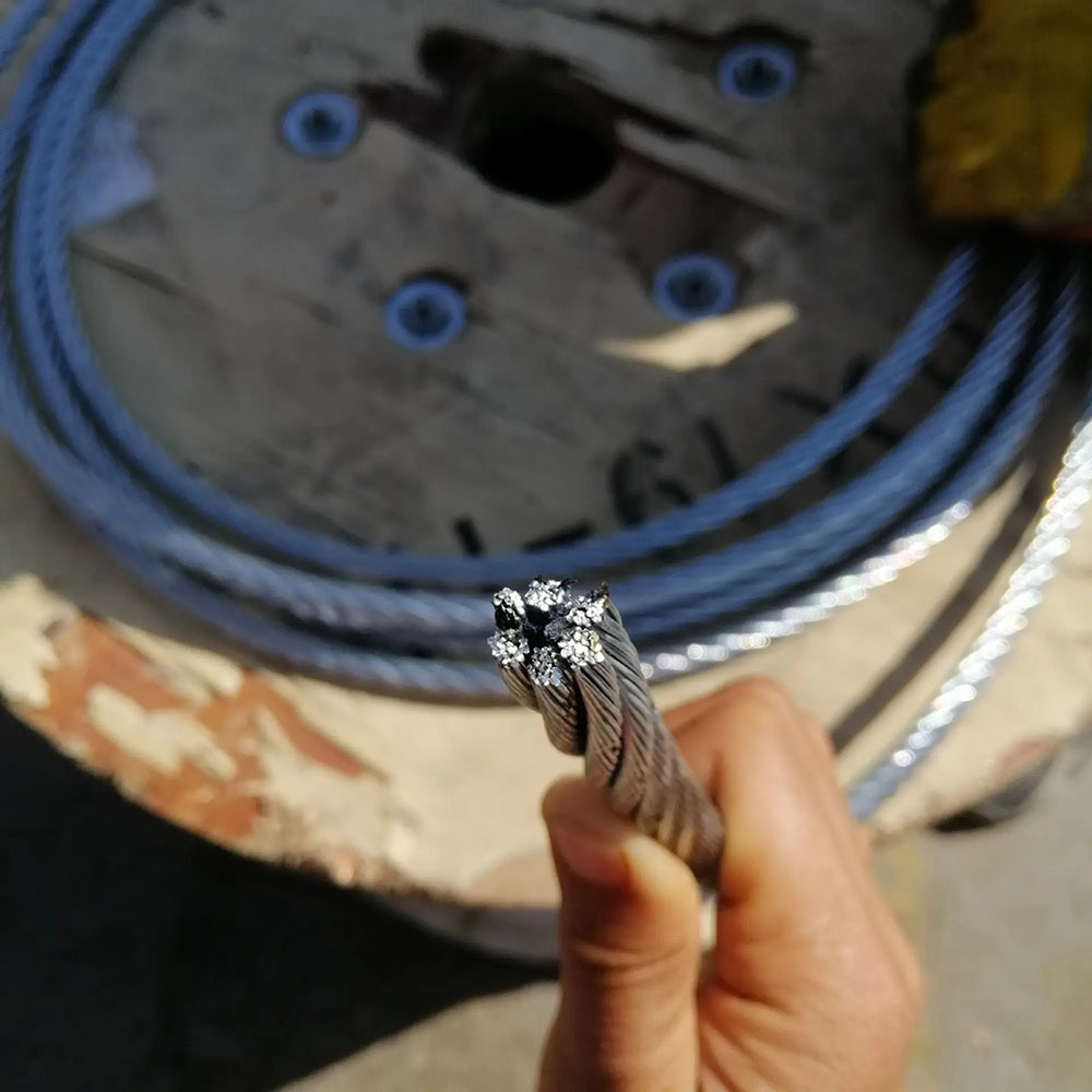 Cable de acero galvanizado 6x19+FC 3-16mm con núcleo de fibra para elevación