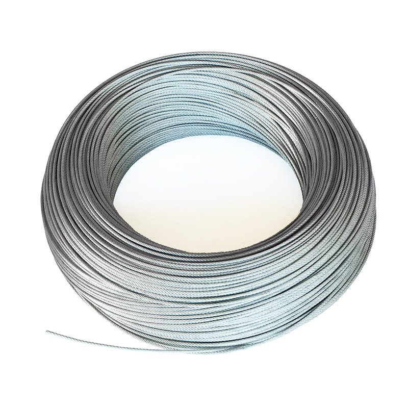 Cable de acero galvanizado 1x7 0.6-3.0mm para colgar y tirar de alambre