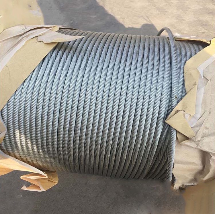 cable de acero galvanizado 19x7 4.0-18.0mm antirrotación