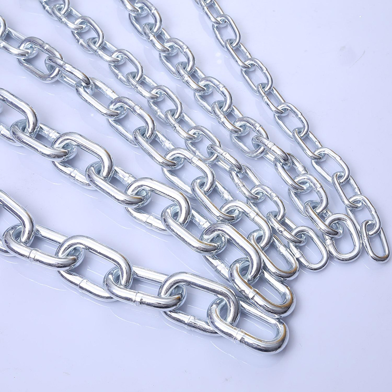 Cadena galvanizada de eslabones ASTM A413-80 estándar G30 Proof Coil Chain cadena de acero al carbono Q235