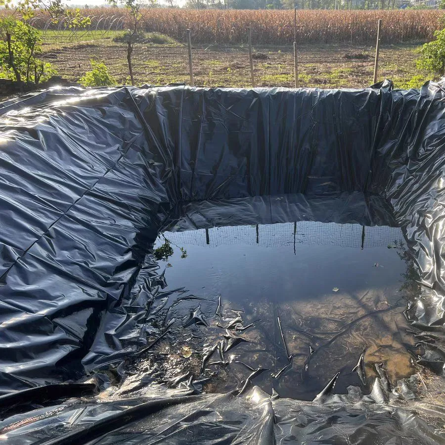 Geomembrana de PE HDPE EPDM para revestimiento de estanque de piscicultura de 0.3mm a 2mm