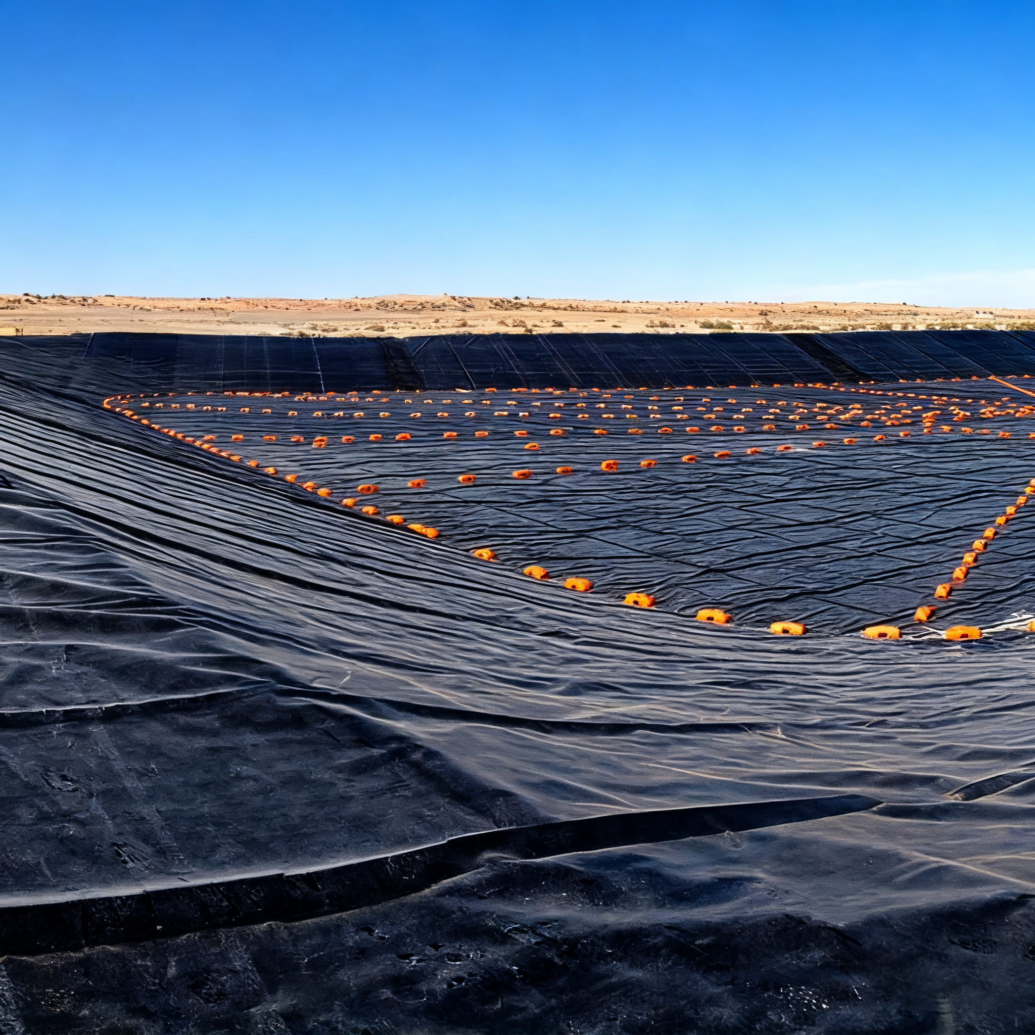 Suministro de fábrica de película geotextil HDPE impermeable de superficie rugosa con estándar ASTM para revestimiento de estanques con HDPE