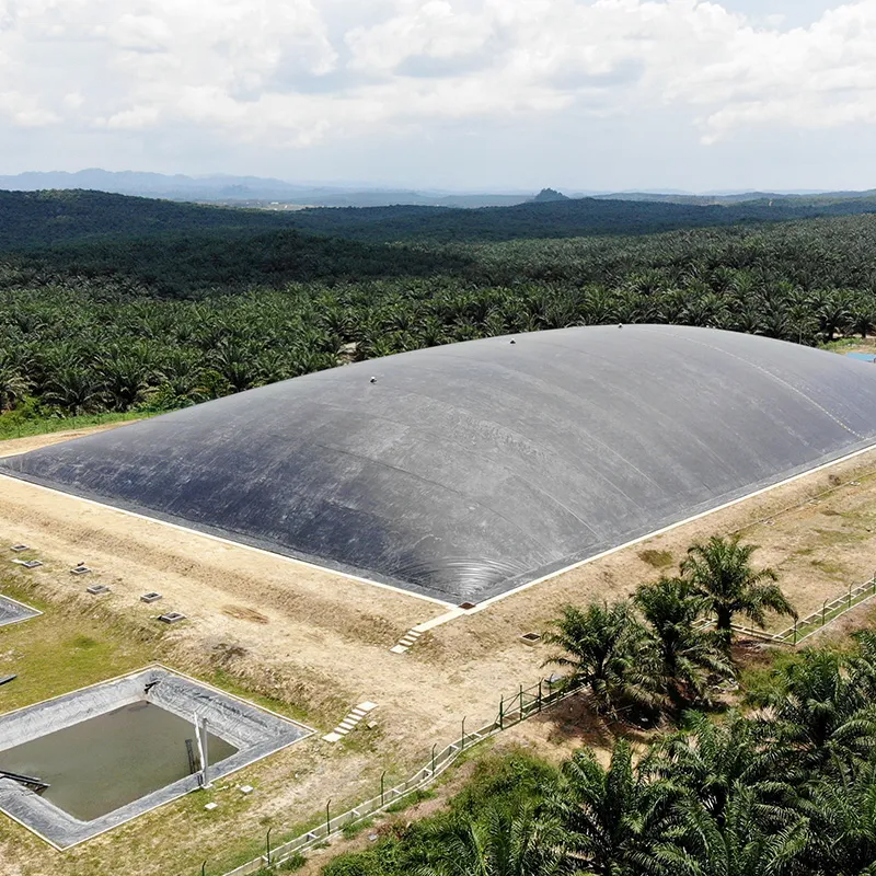 Geomembrana compuesta de HDPE impermeable de 1.5mm de alta definición puede utilizarse en piscinas de biogás