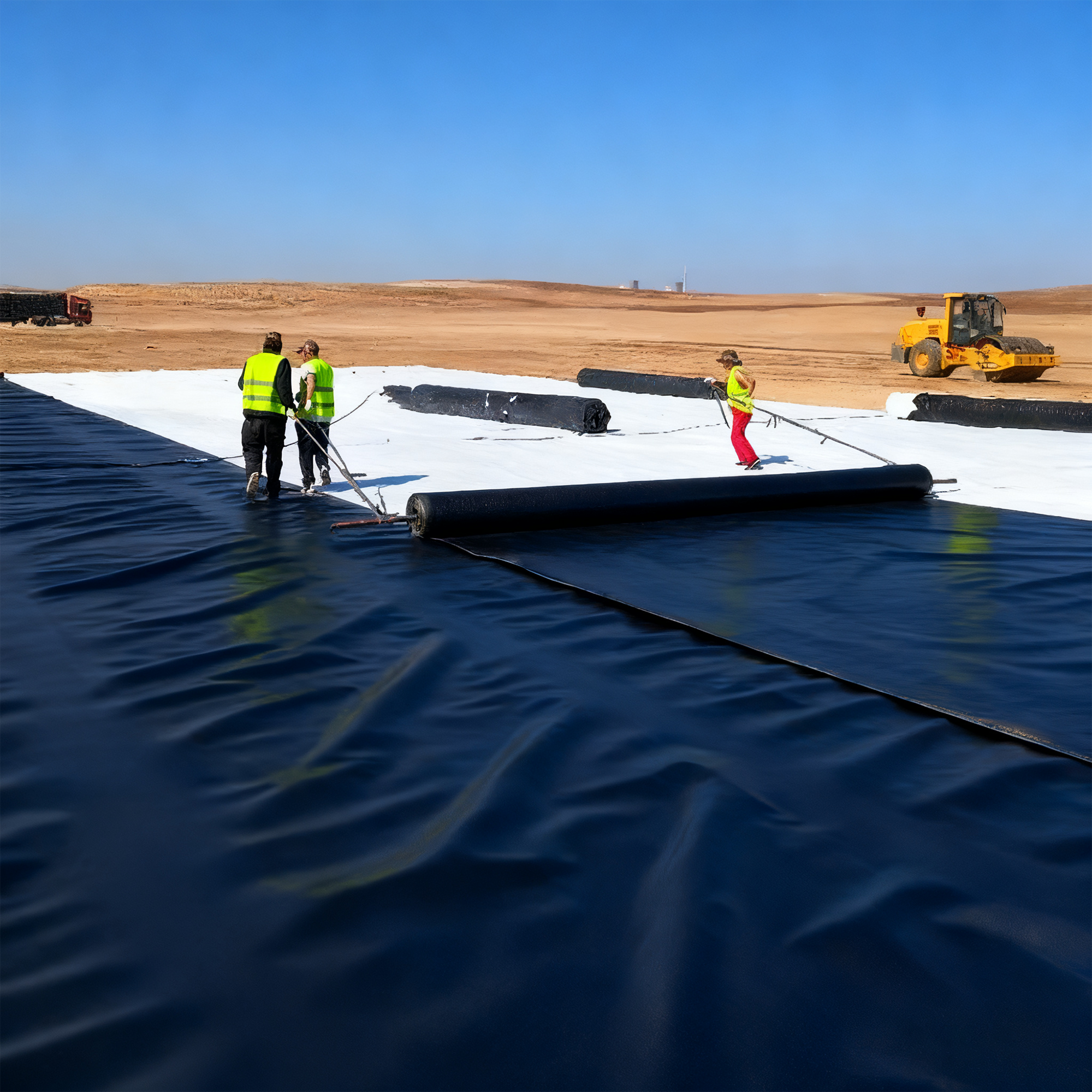 Precio de descuento 1Mm 2Mm geomembrana de Hdpe Pvc Ldpe para revestimiento de estanques y revestimiento de presas