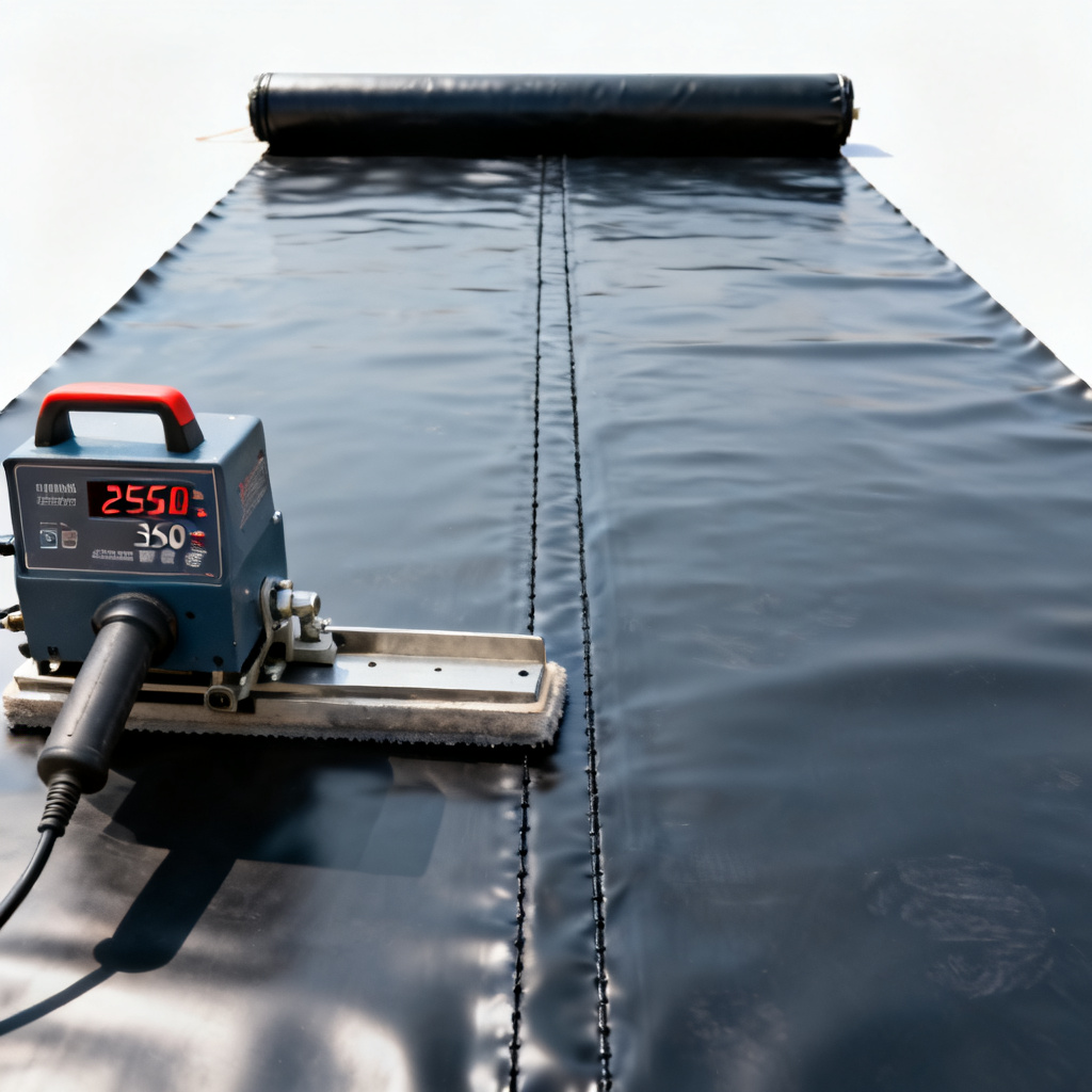 Requisitos técnicos para la colocación de geomembrana de HDPE