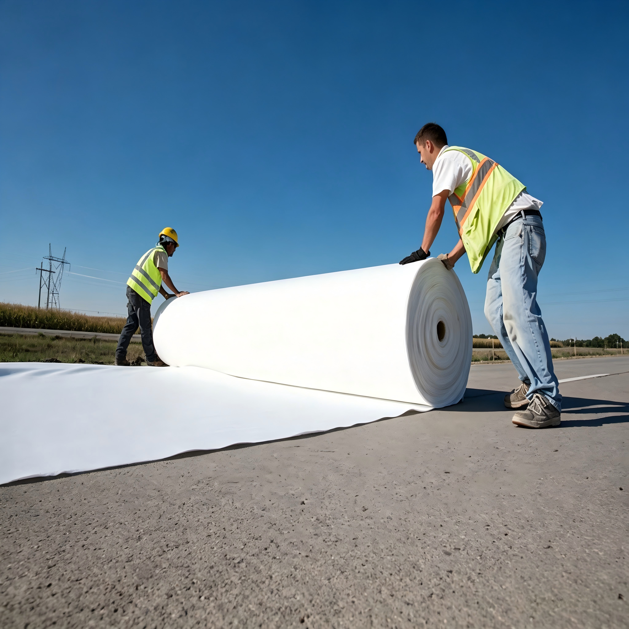 Geotextil no tejido punzonado con aguja spunbonded de filamento continuo