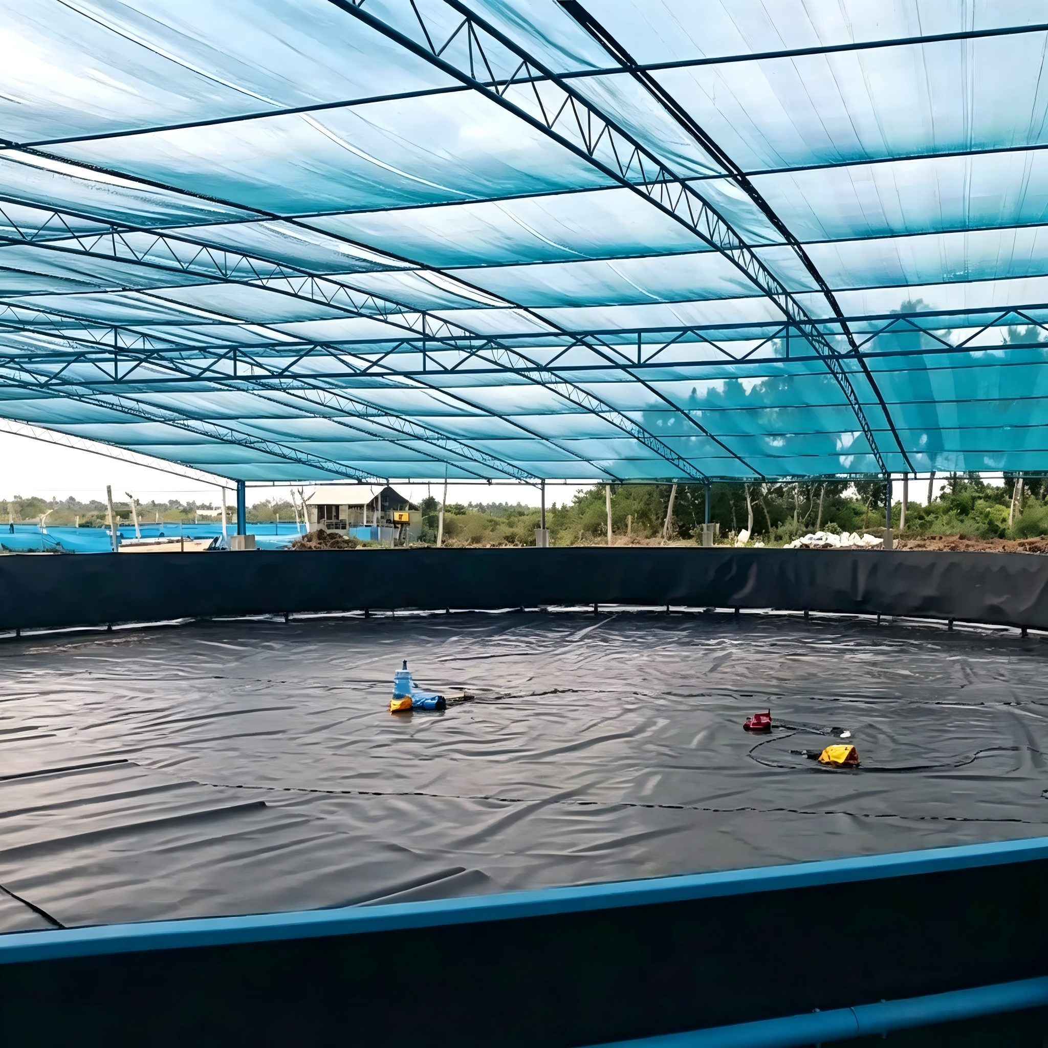 Geomembrana de HDPE EVA de 0.75mm a 1.2mm para estanque de granja de peces