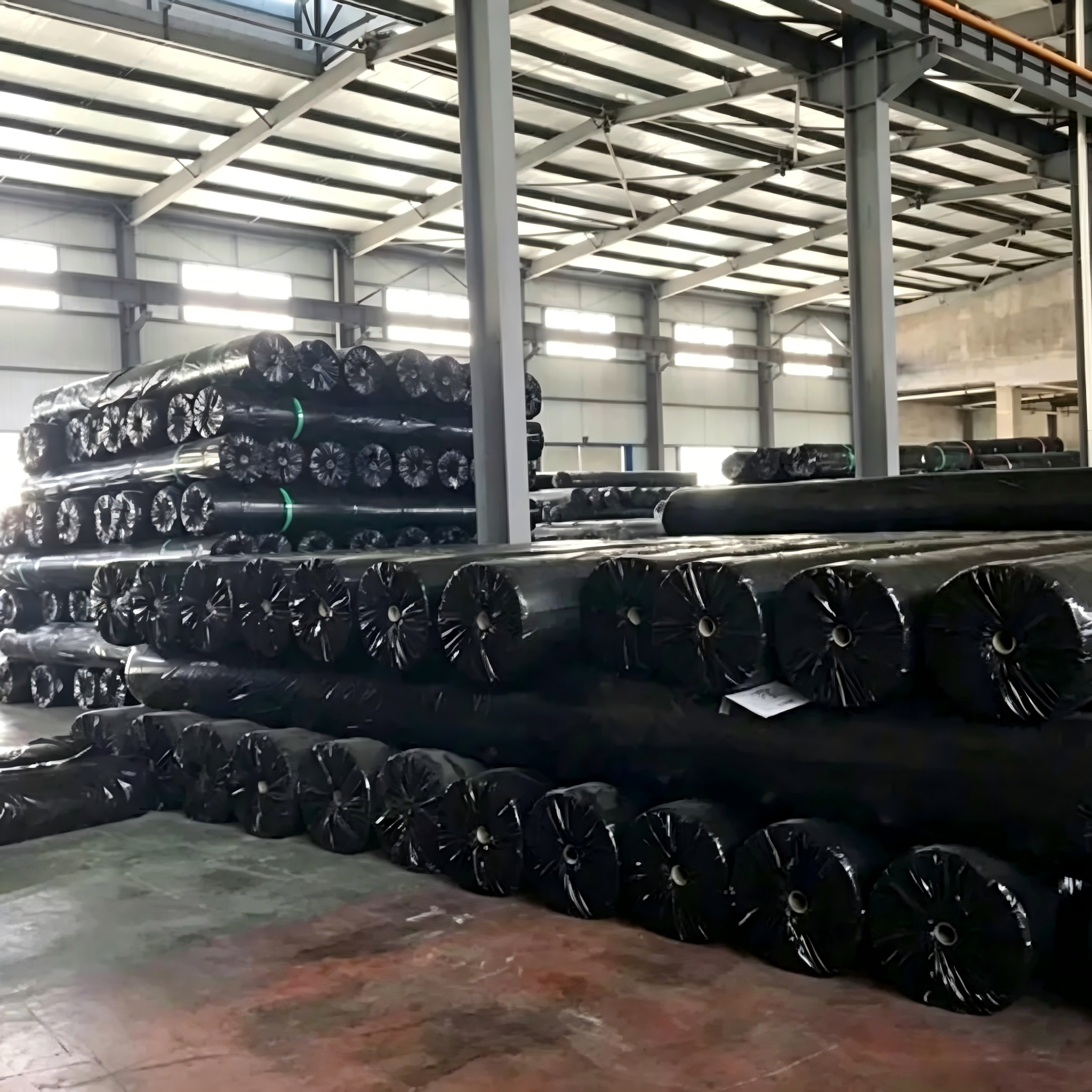 Revestimiento impermeable para presas Revestimiento para estanques de peces hdpe PVC Geomembrana de 1.5mm de espesor